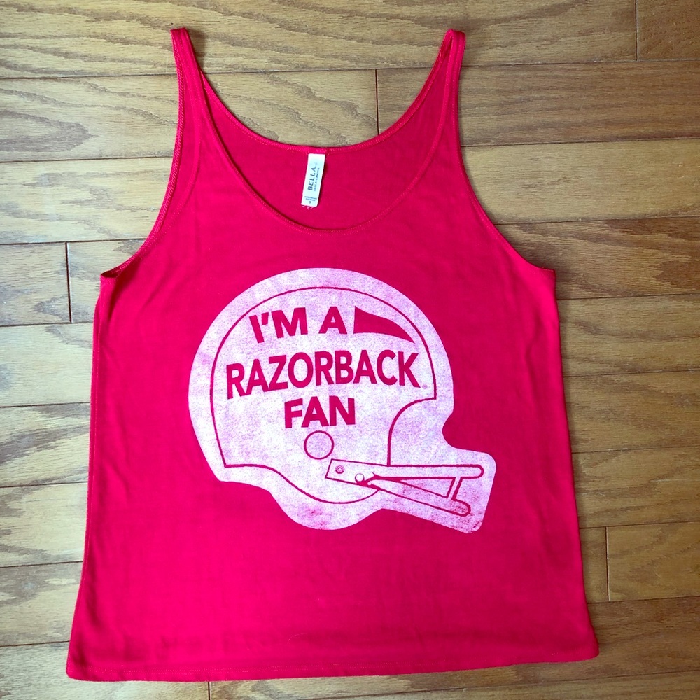 Razorbacks Fan Tank Top Ladies size small